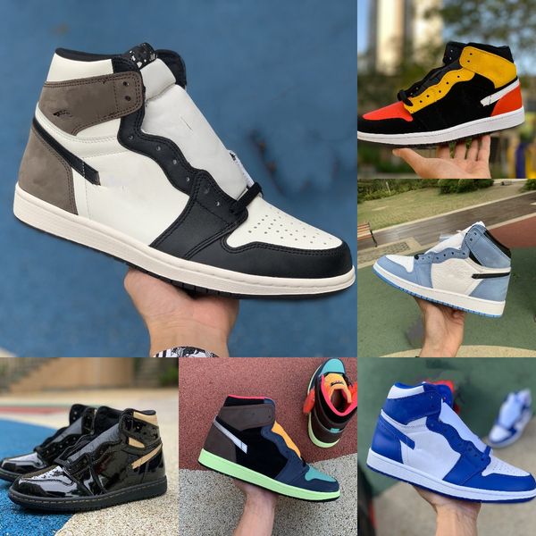 

basketball shoes men women running shoes jumpman 1 1s high og crimson tint chicago light smoke grey shadow obsidian rookie of the year bred
