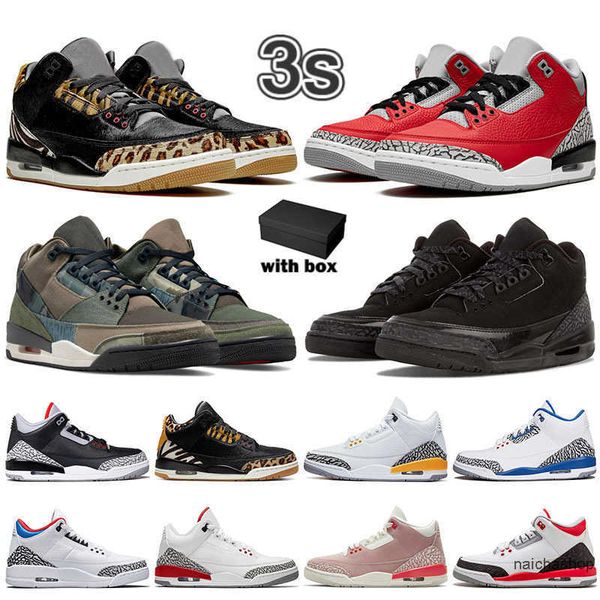 

mens 3s jumpman 3 big size us 13 outdoor shoes authentic masssage designer basketball shoes womens rust pink fire red white cement unc og de, Black
