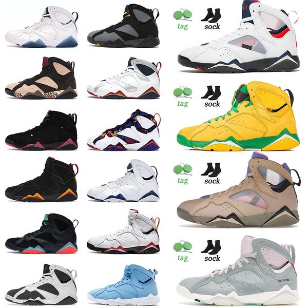 

jumpman 7 7s vii men basketball shoes oregon ducks z mist pantone bordeaux french blue for mens women patta jorden7s athletic sneakers, White;red