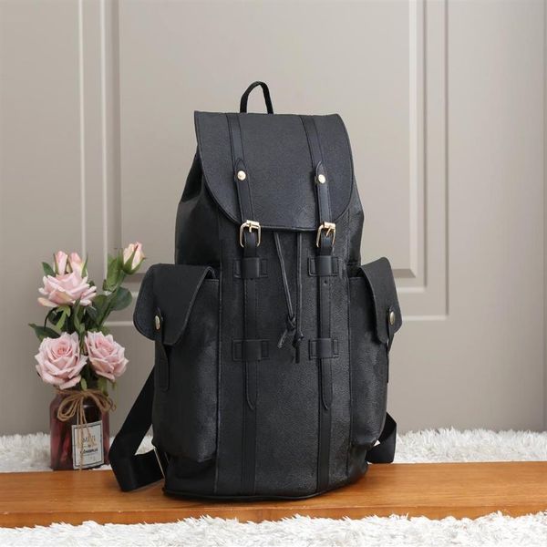 

backpack leather chriser luxury designer knapsack men women backpacks flowers and plaid fashion schoolbag satchel back pack270z