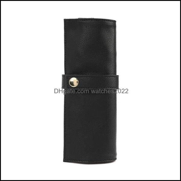

watch boxes cases watch boxes pu leather strap storage roll bag portable 5 slot case drop delivery 2021 watches accessor watches2022 dhice, Black;blue