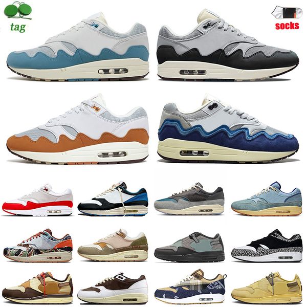 

sports cactus jack 1 87s running shoes men women dirty denim amsterdam og anniversary aqua patta black grey monarch obsidian trainers sneake