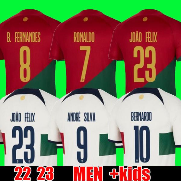 

world cup 2022 soccer jersey portuguese bruno fernandes diogo j. portuguesa retro 2022 joao felix 2022-23 football shirt bernardo portugiese, Black