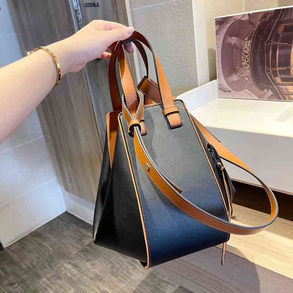 

luxury bags designer handbags wholesale pattern contrast bucket bag color matching splicing versatile portable large tote