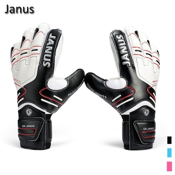 

sports gloves latex professional mens soccer goal keeper gloves finger protection football bola de guantes futbol luvas de guarda redes 2209, Black