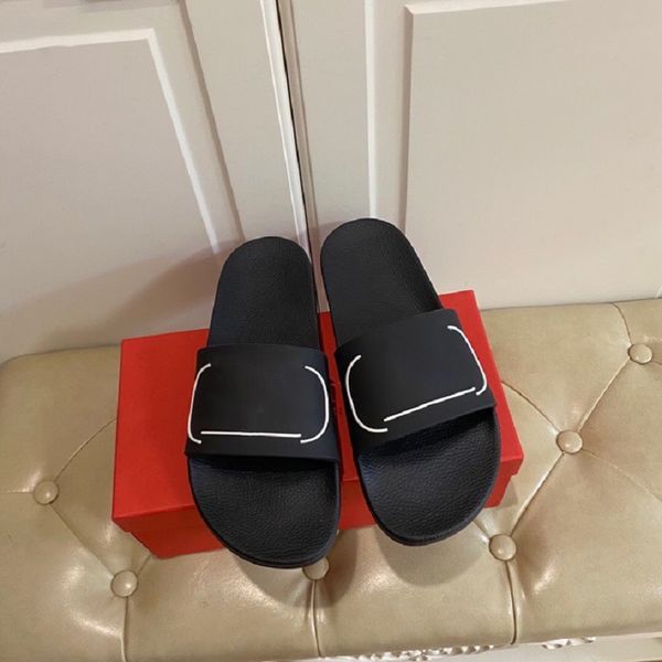 

luxury slipper designer sandal italy brand slides women slippers flat bottom flip flop sneakers boots casual shoe by hoe99 035, Black