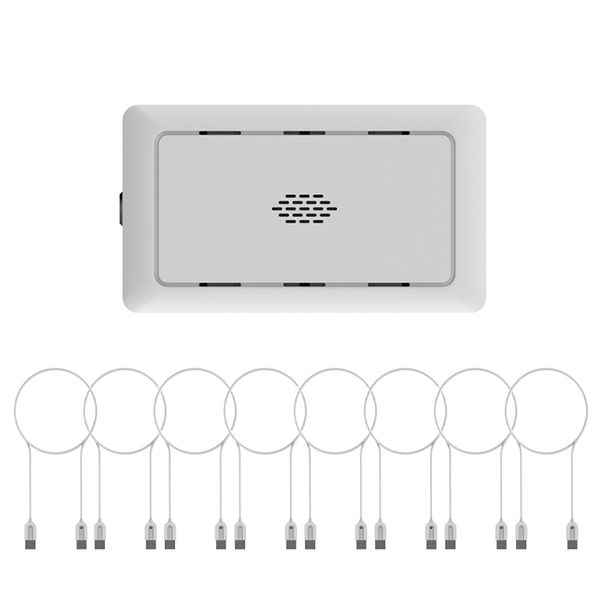 

8 ports security burglar alarm system pc macbook lapanti-theft host notebook computer secure display box for retail shop