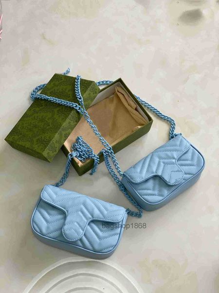 

tz women's blue marmont collection waist bag v-quilting with ceramic effect finish design shoulder bag luxurious designer bags handbags