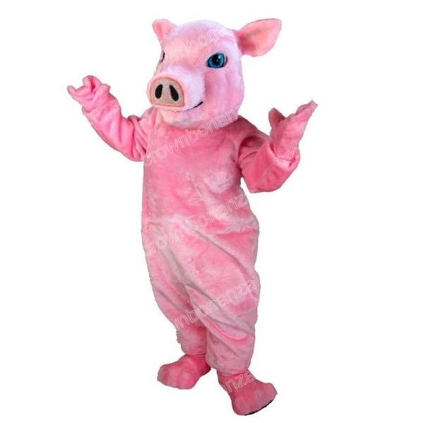 

halloween cute pig mascot costumes cartoon character outfit suit xmas outdoor party outfit size promotional advertising clothings, Red;yellow
