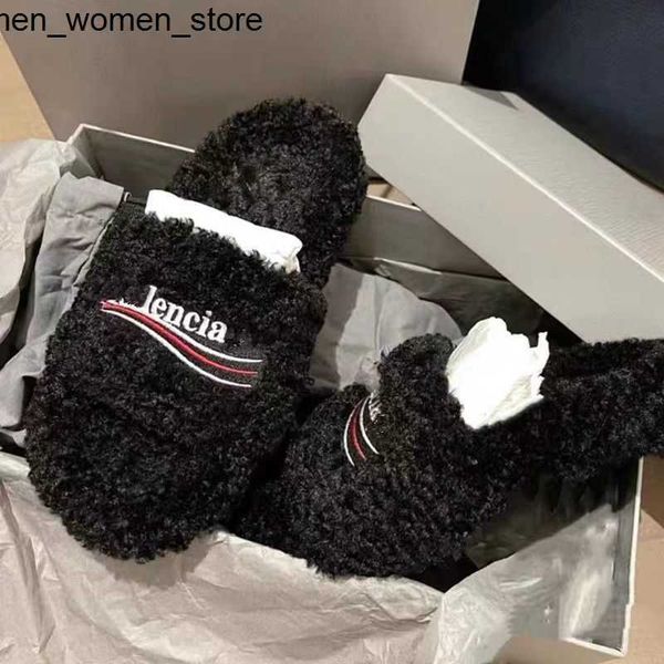 

slippers paris designer luxury balencaigass slide women family embroidered letters aristocratic sandals black shoes