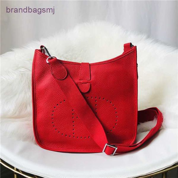 

bags herme 2021 new fashion women's bag with cut-out and perforated leather on the top