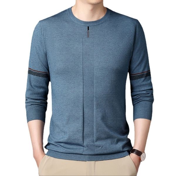 

men's sweaters fashion casual long sleeved knitted slim sweater pullover jacquard comfortable warm 220927, White;black