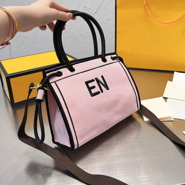 

evening bags luxurys designers bags women totes shoulder bag alphabet canvas design large capacity messenger bags classic style handbag lady