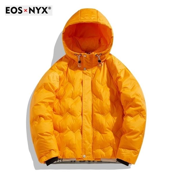 

mens down parkas luxury winter men down jacket windresistant thickened warm male clothing hooded coat zipper outwear comfortable ropa de hom, Black