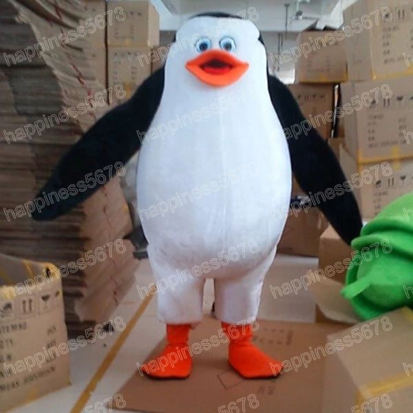 

performance cute penguin mascot costumes halloween christmas cartoon character outfits suit advertising carnival adults outfit, Red;yellow