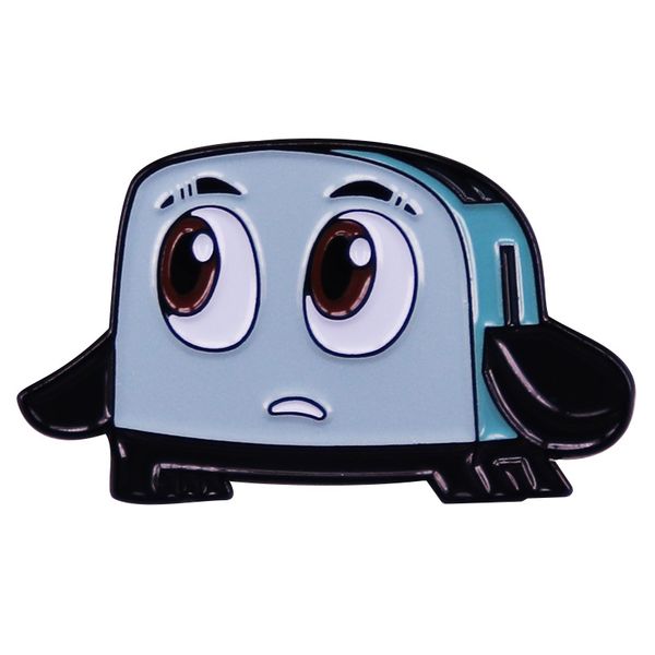 

other fashion accessories brave little toaster cute stuff manga enamel pin brooch for clothes lapel pins jewelry briefcase backpack accessor, Silver