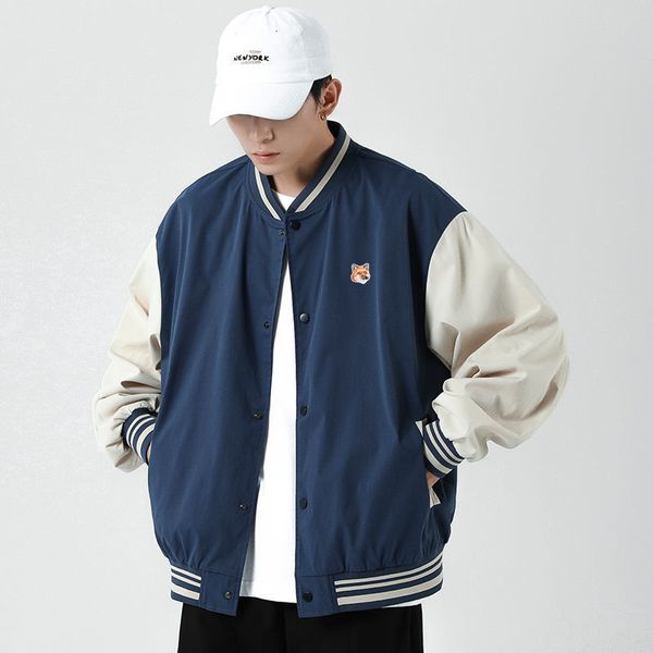 

men's jackets luxury brand embroidery loose baseball jersey street fashion bomber autumn coat 220927, Black;brown