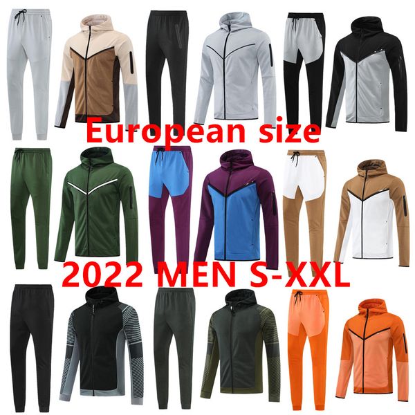 

2022 2023 soccer wear hoodie tracksuits jacket 22/23 italia bonucci chiellini insigne verratti mbappe psgs white full zip jacket set men siz, Black