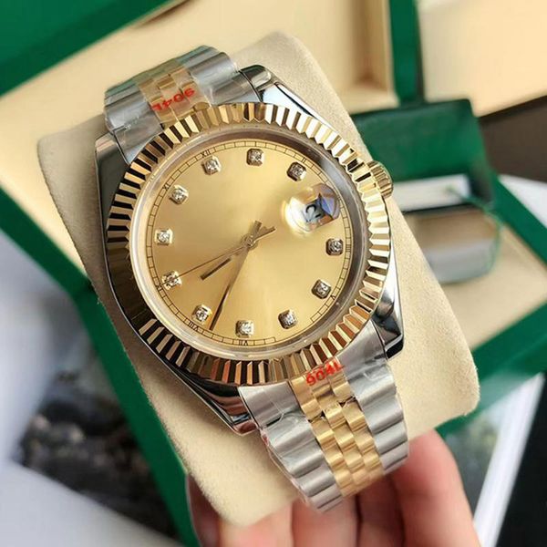 

men watch automatic mechanical 36mm 40mm ladies design wristwatch stainless steel strap life waterproof montre de luxe gift wristwatch, Slivery;brown
