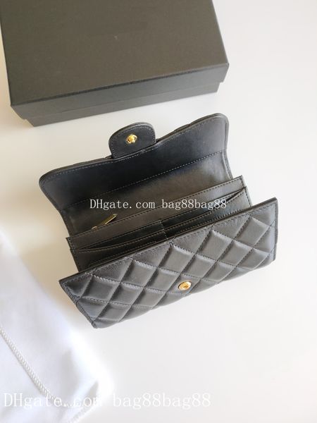 

classic tri-fold ladies genuine leather wallet long designer wallet new totes purse women fashion flap gold 2609, Red;black