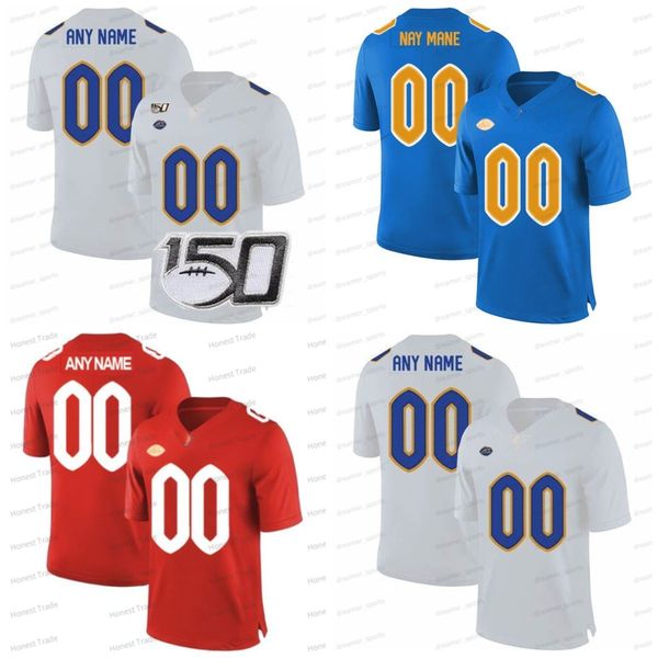 

american college football wear custom football jersey 8 kenny larry fitzgerald dan marino maurice ffrench sirvocea dennis ncaa pitt college, Black