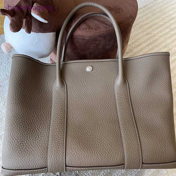 

bag herme leather women's bag kangkang stewardess garden hand togo leather hand sewn