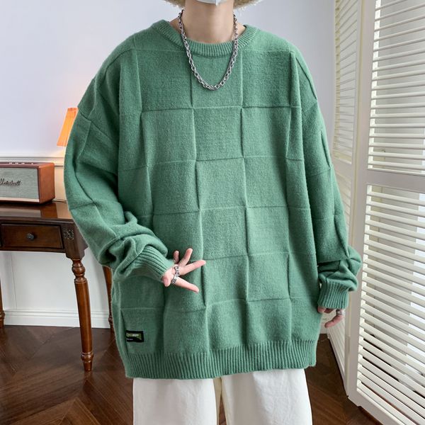 

men's sweaters fashion men en streetwear knitted pullovers size  8xl 220927, White;black