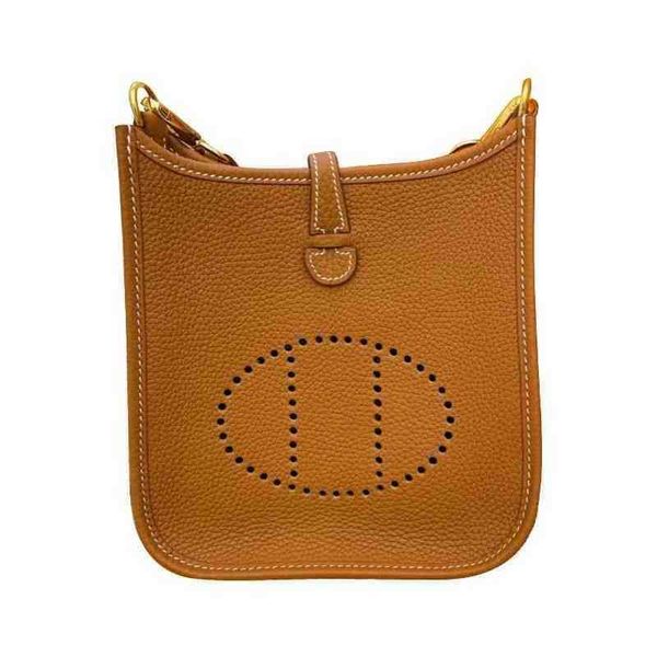 

bags herme designer women evelynes handbags herms hollowed out bucket head layer cow leather litchi women's one shoulder cross mobile u