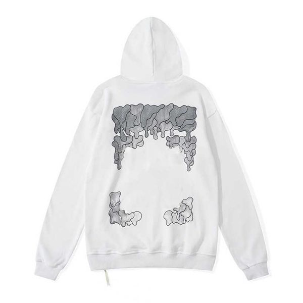 

fashion luxury men's sweatshirts brand offs pullover hoodies women sweater men arrow cross letter print black white hoodie trend sweat