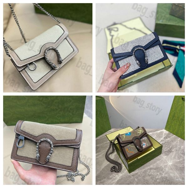 

dionysu mini chain bag snake head clasp closure designer women wallet purse luxury embroidery flower handbag ladies magnetic flap crossbody