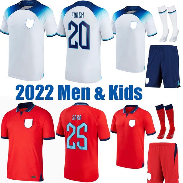 

2022 englands soccer jersey kane sterling rashford henderson grealish mead sancho foden 22 23 home away third national team football shirt m, Black;yellow