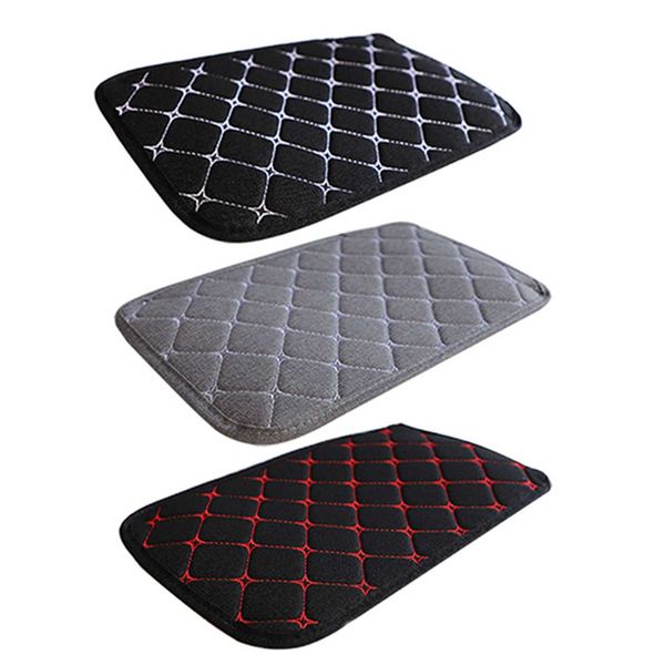 

new car armrest mat cover pad protector flax fabric decoration console central universal refacciones para carros