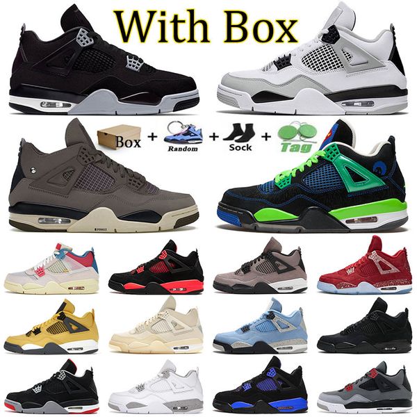 

designer j4 jumpman 4 basketball shoes 4s doernbecher violet ore red thunder men women offs white oreo military black cat infrared taupe haz