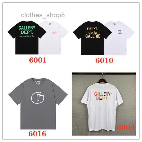 

hip hop high street gallerydeptts t shirt tshirt mens sweaters fashion series 5 printed short sleeve men and women lovers street personality, White;black
