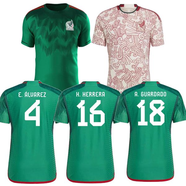 

22 23 mexico soccer jerseys ochoa 2022 2023 chicharito lozano hmartin football shirt raul fans player version aguardado pizarro herrera mens, Black;yellow