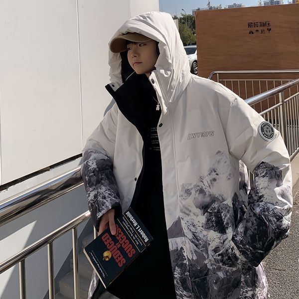 

men's jackets winter casual down male women overcoat outdoor multi pocket warm thick duck hooded puffer coat 220927, Black;brown