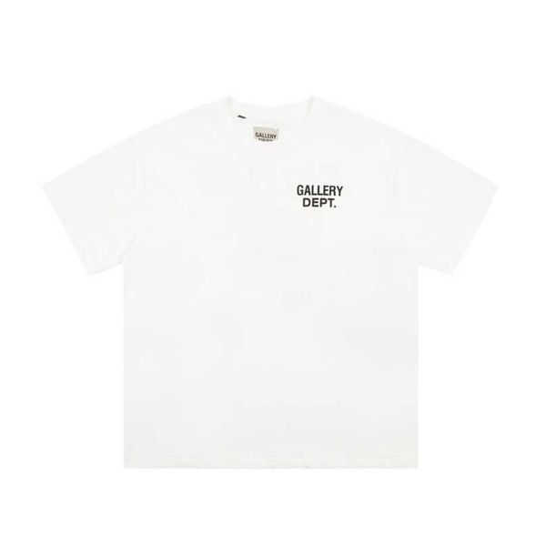 

designer mens t-shirts gallerydept gaojiechao brand dept printed letters short sleeve high version large tshirt, White;black