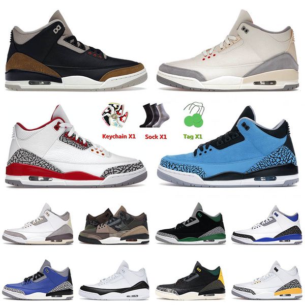 

2022 arrival men basketball shoes 3 3s iii desert elephant muslin cardinal red chlorophyll animal instinct patchwork laser orange sports sne