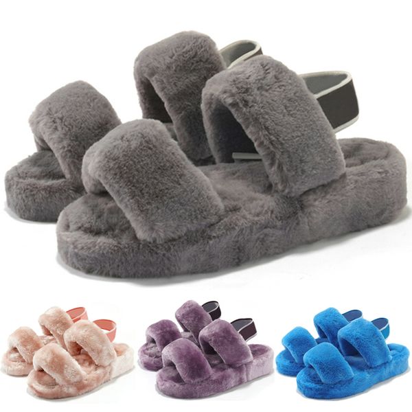 

platform shoes women boots fur slipper slides triple black red yellow womens designer snow booties winter boot eur 36-44