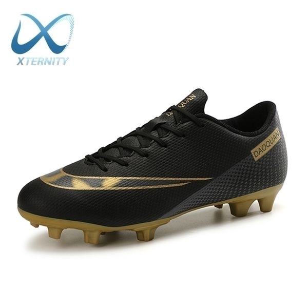 

dress shoes large size long spikes soccer outdoor training football boots sneakers ultralight non-slip sport turf cleats 220923, Black