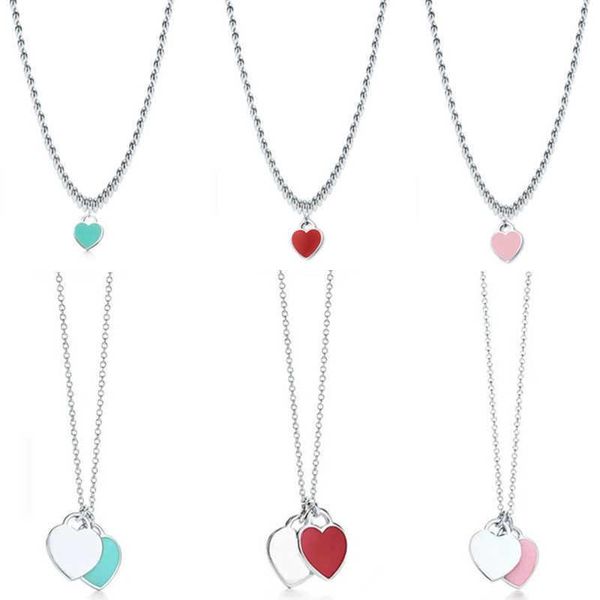 

classic s925 original designer heart necklace women silver fashion necklace jewelry chains for tiffanies necklaces lover gift