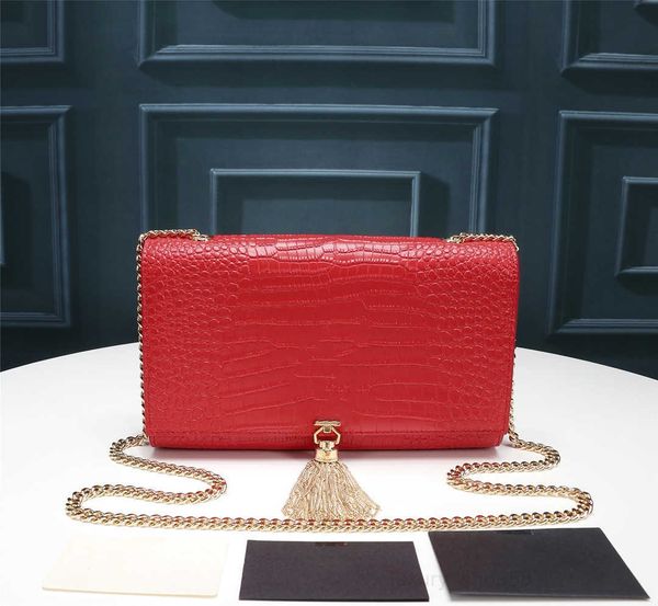 

evening bags crossbody designer shoulder bags women alligator leather chain purse f