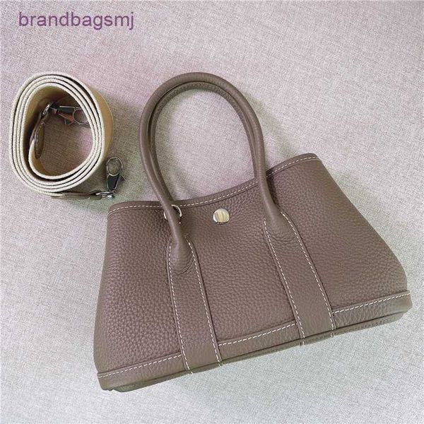 

bag herme 2022 new layer cowhide litchi pattern mini garden bag leather versatile one shoulder messenger portable women's trend