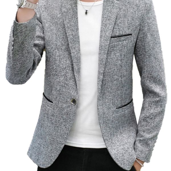 

mens suits blazers fashion casual cotton slim korea style suit masculino male jacket clothing plus size 4xl 220927, White;black