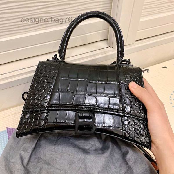 

2022 designer bags bbalencaig'as bag women b women's leather crocodile hourglass single shoulder messenger hand xmuh