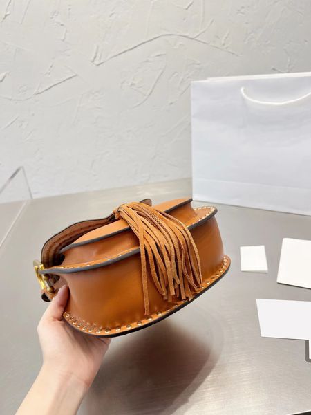 

retro marcie designer husdon saddles tassel bag travel luxury mens women's purses vintage pochette cowhide leather handbags tote crossb