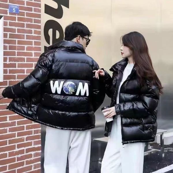 

2022 new mens winter earth map down puffer jackets coat womens fashion couples parka outdoor warm feather outfit outwear coats, Black