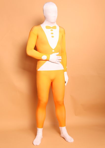 

halloween cosplay gentleman tuxedo dress catsuit costume lycar spandex full body zentai suit stage costumes club party jumpsuit, Black