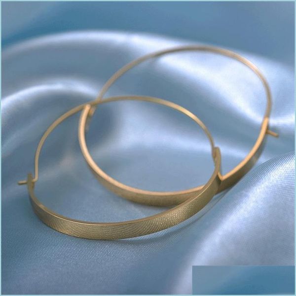 

hoop huggie big circle earrings for women fashion jewelry minimalist gold smooth arc plate round pendientes brincos 1634 t2 drop del dhk1f, Golden;silver