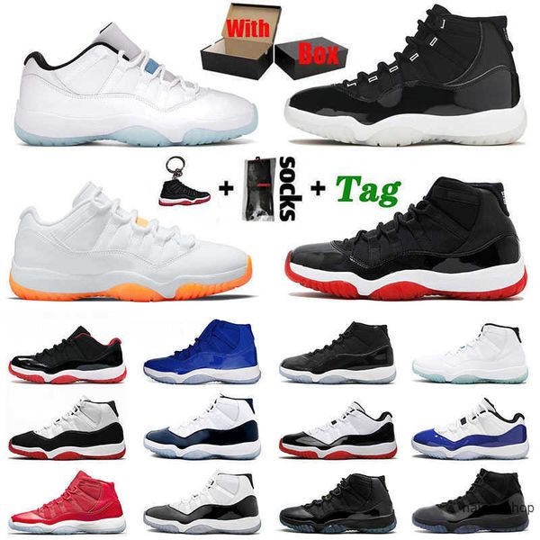 

with original box jumpman 11 11s shoes mens low citrus xi 25th high bred legend blue concord 45 23 space jam cap and gown gamma men women
